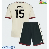 Manchester United Leny Yoro #15 Tredjedraktsett Barn 2026-27 Kortermet (+ Korte bukser)